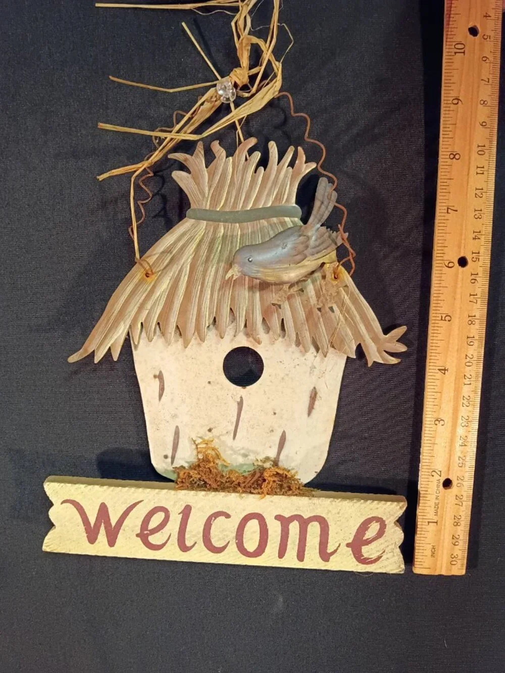 Designspirations Welcome Birdhouse Wall Hanging Rustic Country Farmhouse Decor